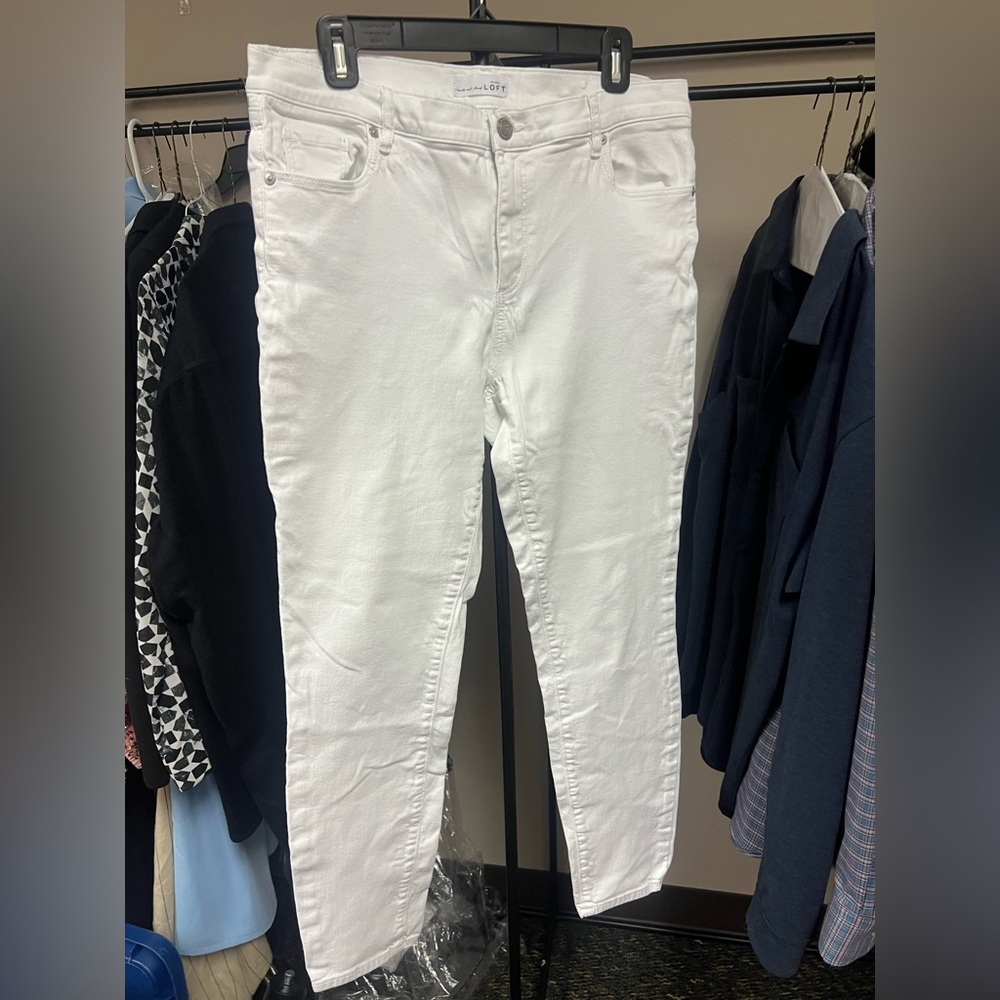 Loft Skinny White Women's Jeans. 32/14